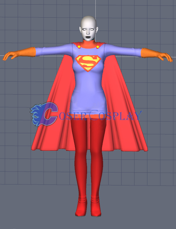 Supergirl Cosplay Costume Halloween Party